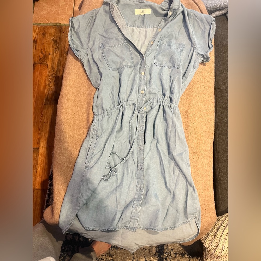 Thread and Supply Light Blue Denim Dress